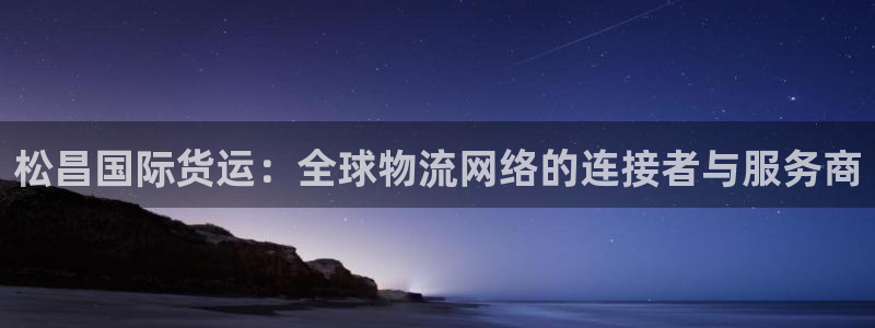okpay钱包旧版本：松昌国际货运：全球物流网络的连接者
