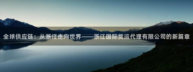 okpay钱包支付平台下载：全球供应链：从浙江走向世界—