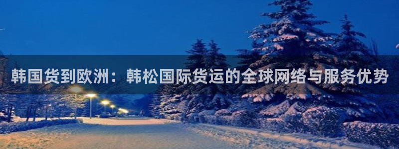 okpay钱包安卓版下载：韩国货到欧洲：韩松国际货运的全